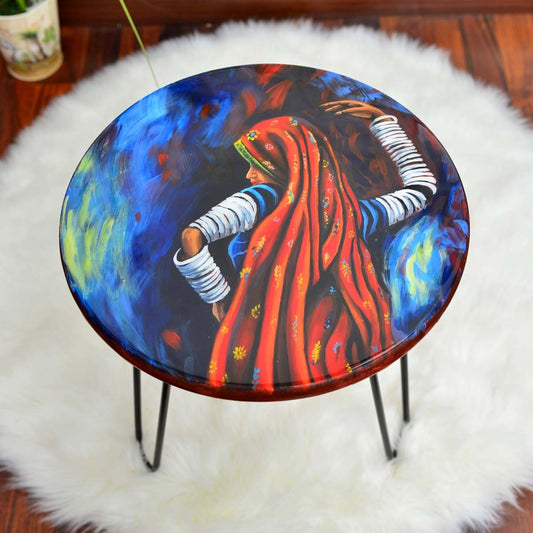 Gypsy Trad Living Lounge Center Side Hairpin Table - waseeh.com