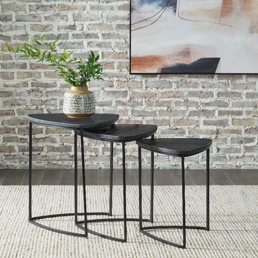 Olinmere Black Accent Nesting Table (Set of 3) - waseeh.com