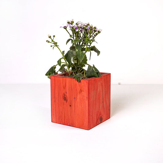 Orange Planter Skillet Decor Stand - waseeh.com