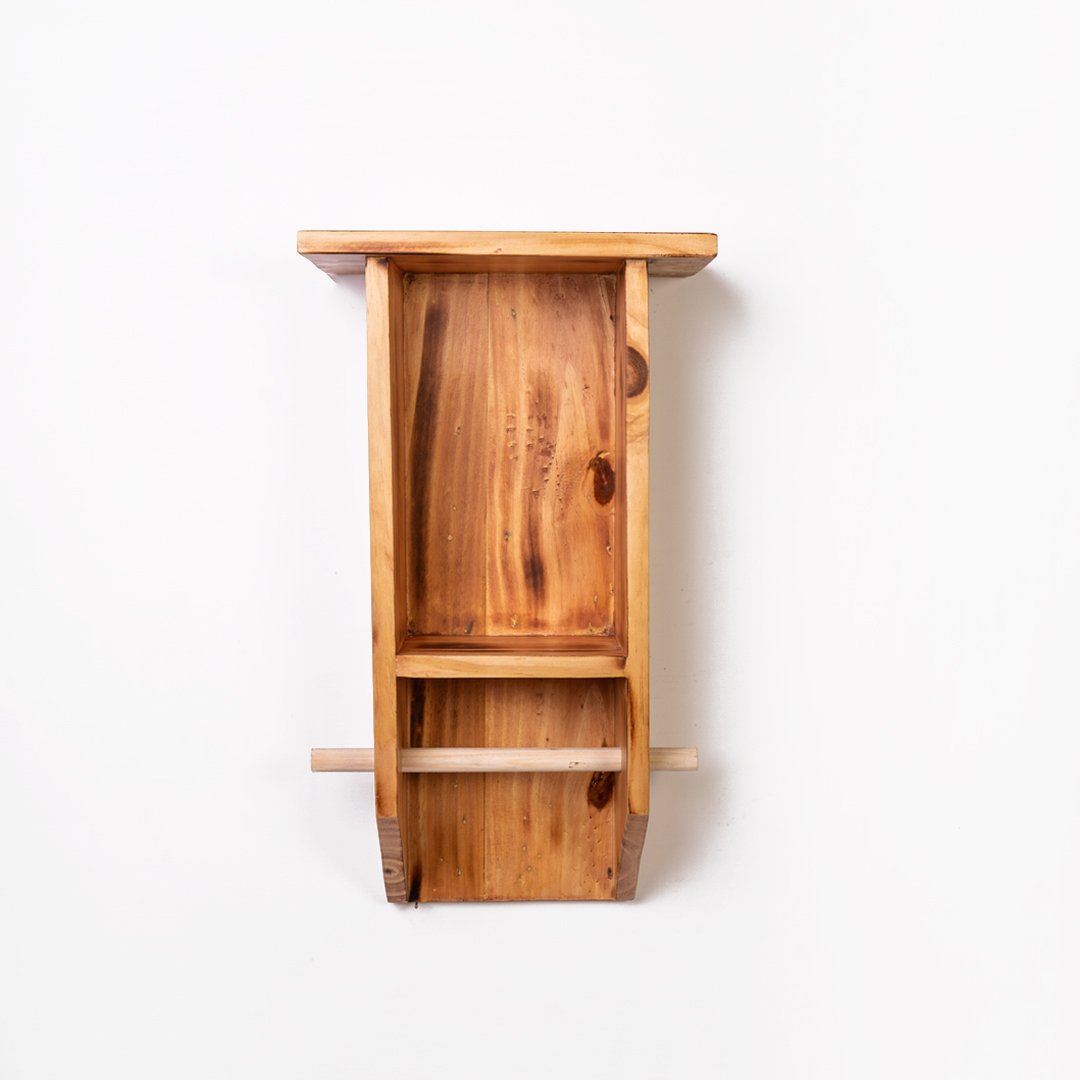 Epoch Kitchen Bathroom Solid Wood Floating Storage Organizer Rack - waseeh.com