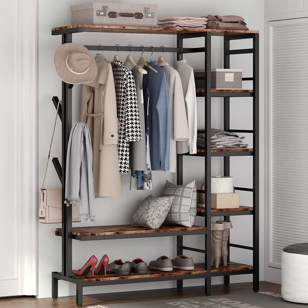 Murky Duty Bedroom Shoe Coat Hang Organizer Rack - waseeh.com