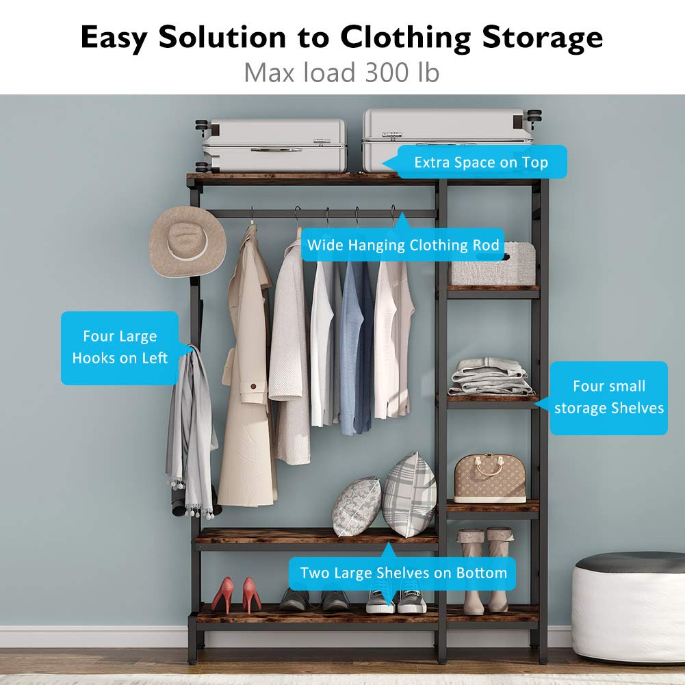 Murky Duty Bedroom Shoe Coat Hang Organizer Rack - waseeh.com