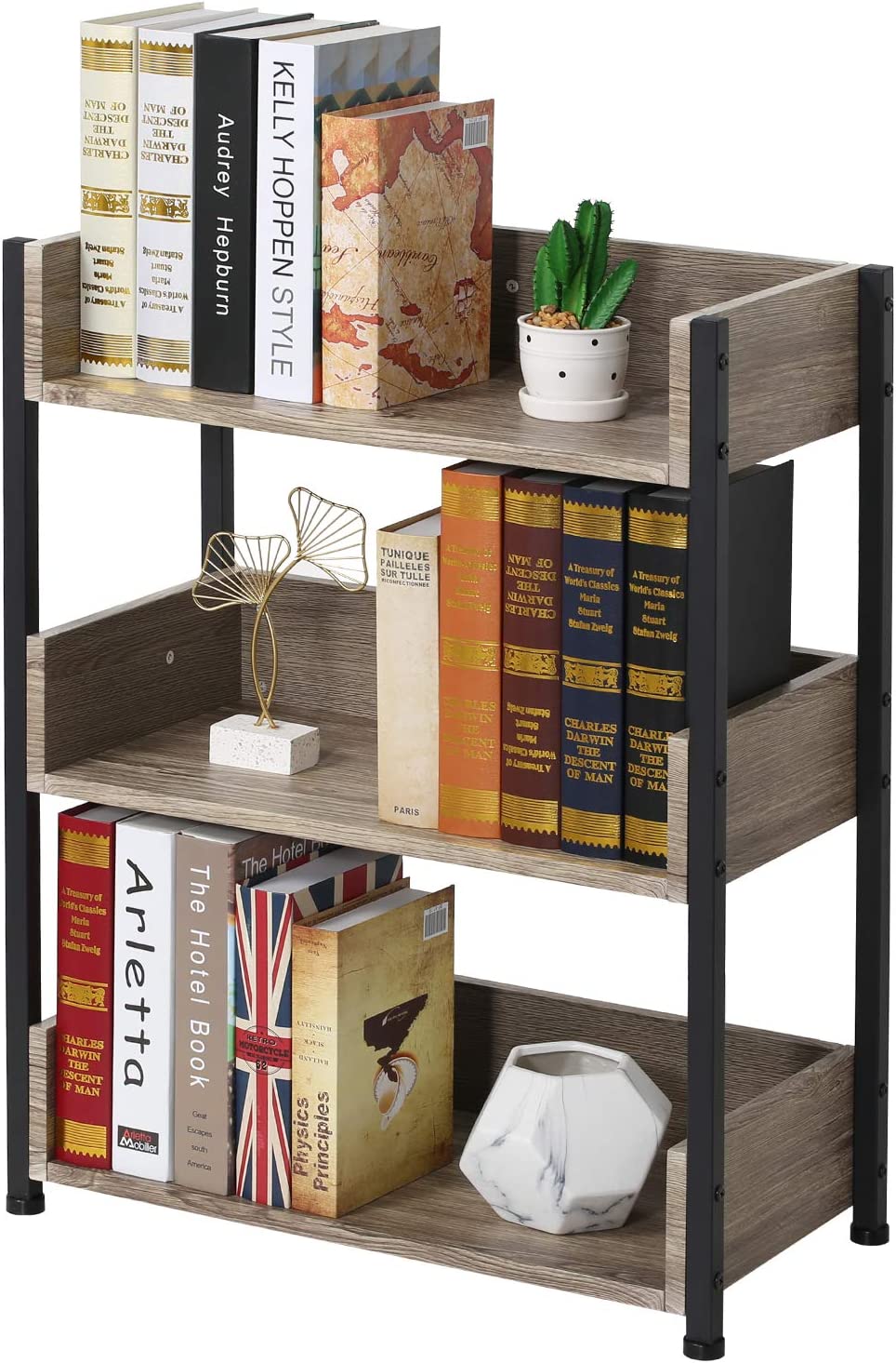 VECELO Organizer Lounge Bookcase Shelve Storage Rack Decor - waseeh.com