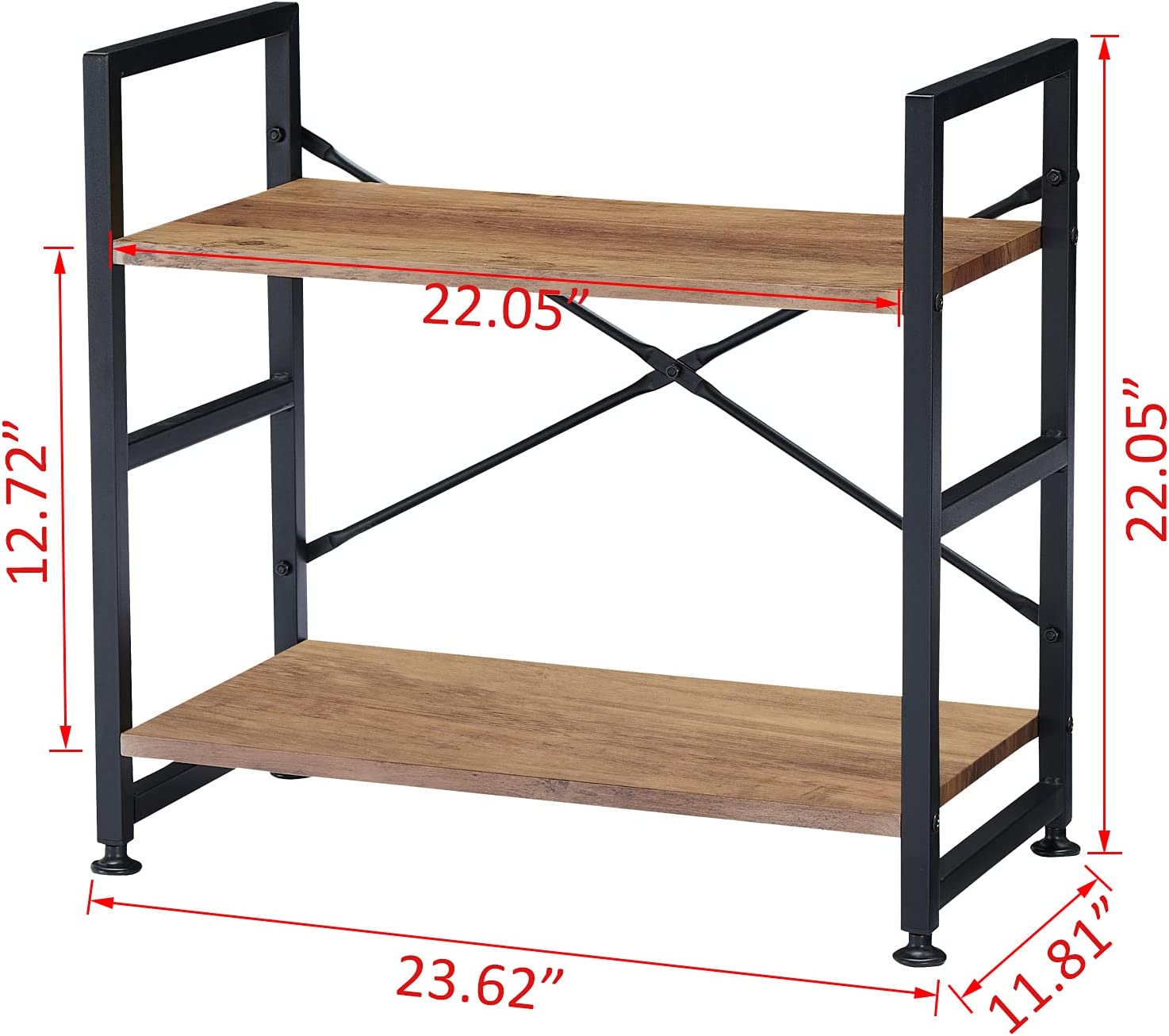 Curio Living Bedroom Bookcase Shelve Organizer Storage Rack - waseeh.com