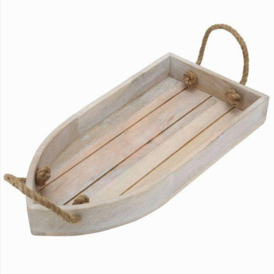 Hang In Boat Solid Wood Kitchen Serving Tray - waseeh.com