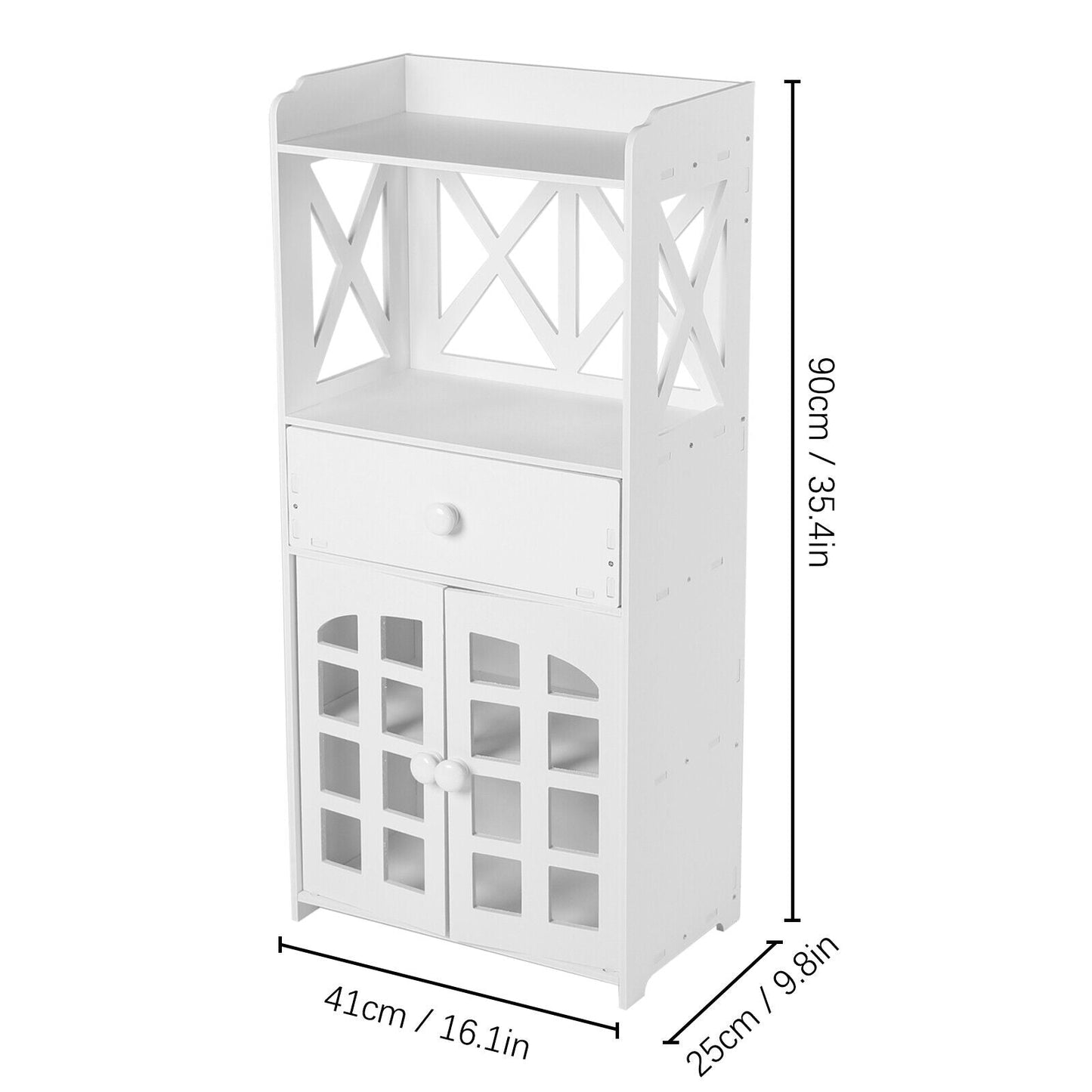 Flour Mount Bathroom Rack