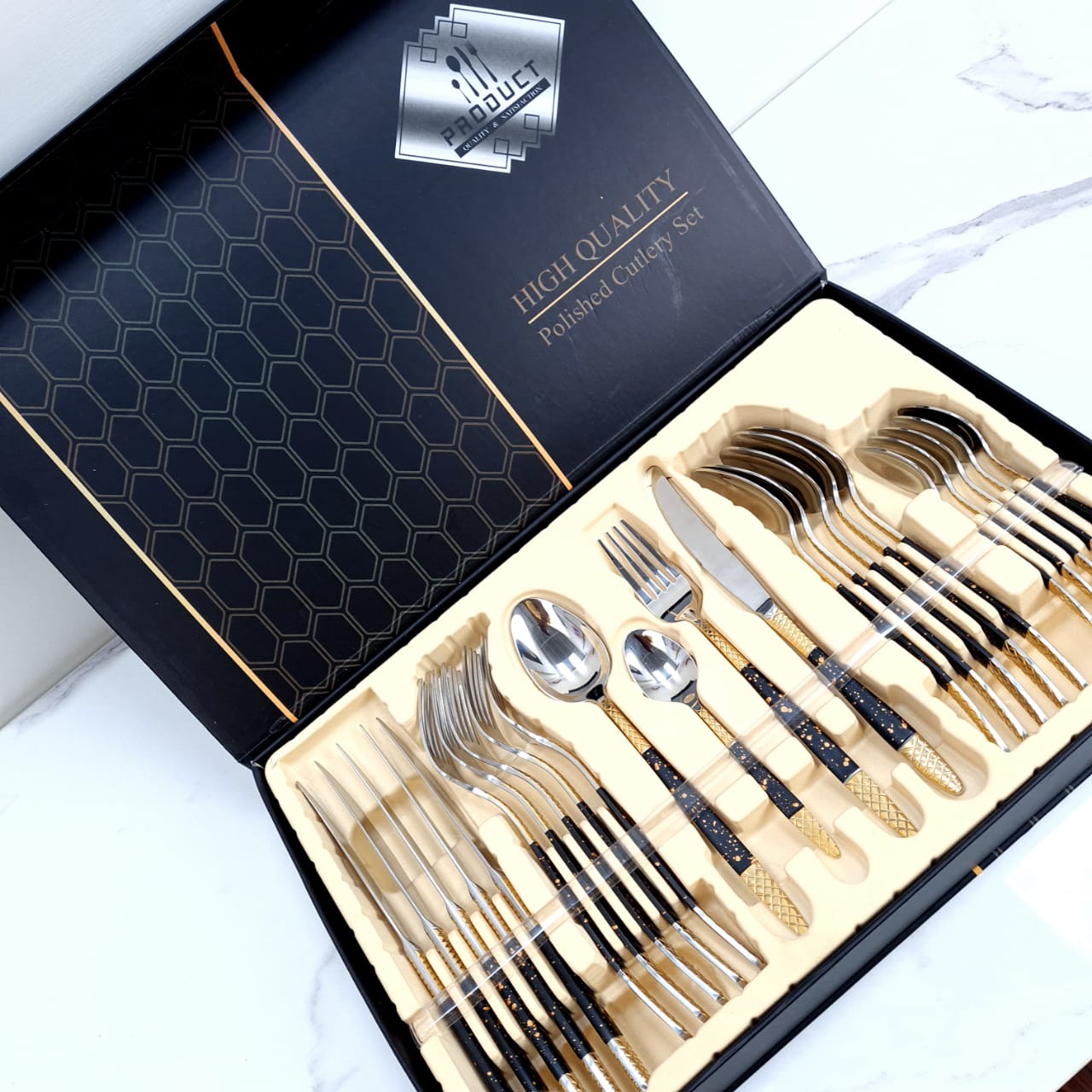 Nordic Cutlery Set (24 pcs) - waseeh.com