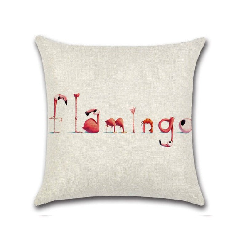 Flamingo Cushion Covers ( Pack of 5 ) - waseeh.com