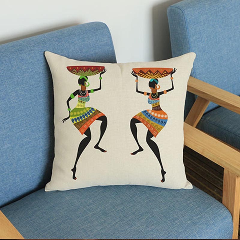 African Lady Cushion Covers (pack of 5) - waseeh.com