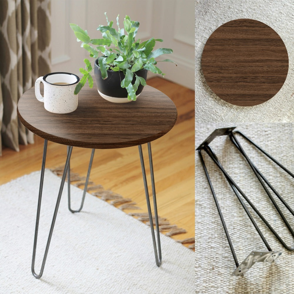 Lustre Shakes Living Lounge Center Side Hairpin Table - waseeh.com