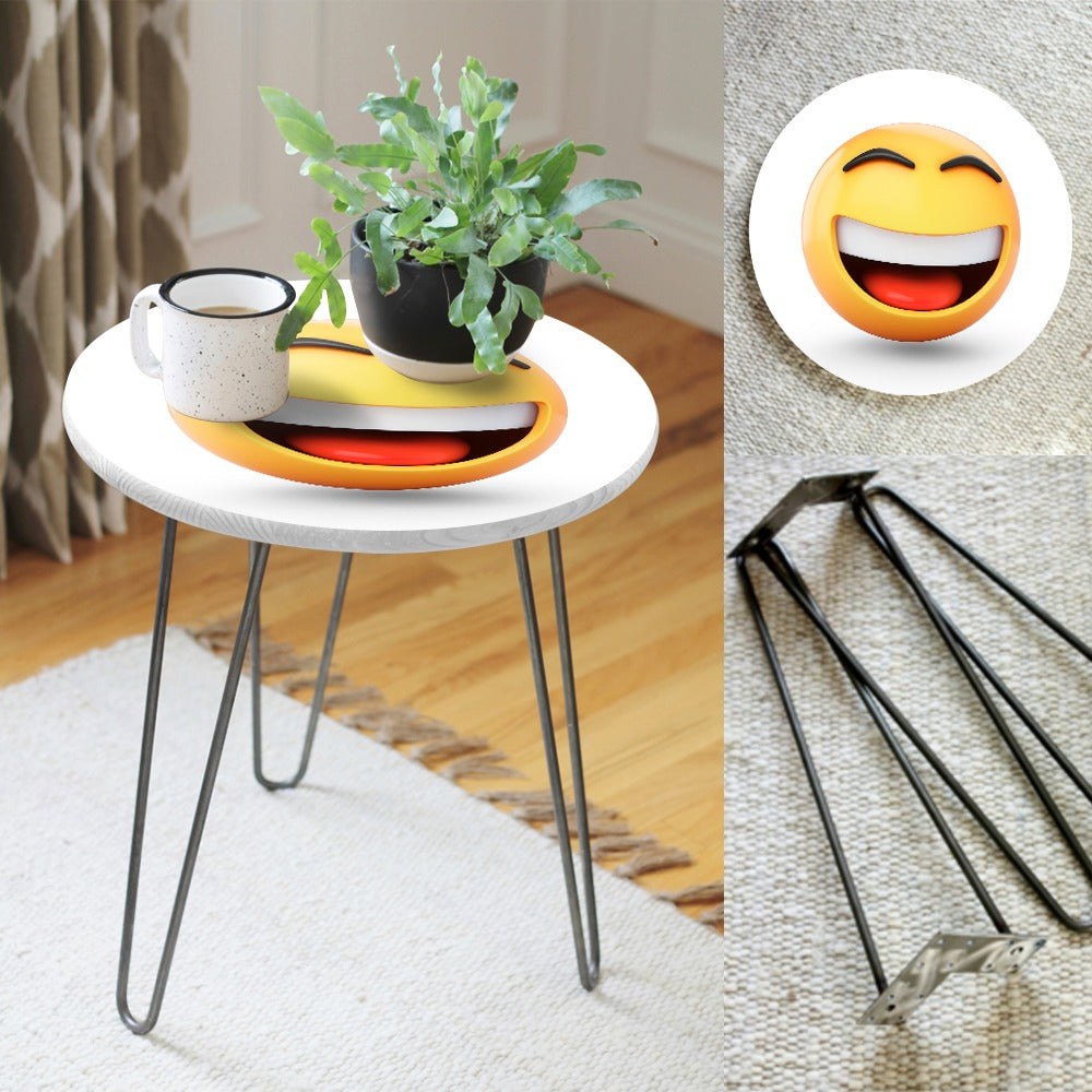 Character Emojis Living Lounge Center Side Hairpin Table - waseeh.com