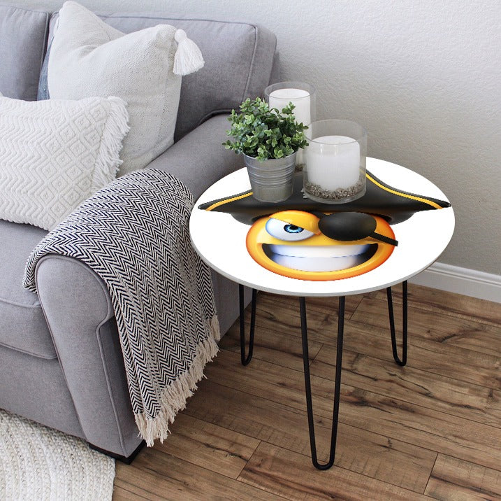 Character Emojis Living Lounge Center Side Hairpin Table - waseeh.com