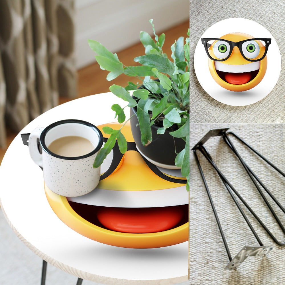 Character Emojis Living Lounge Center Side Hairpin Table - waseeh.com