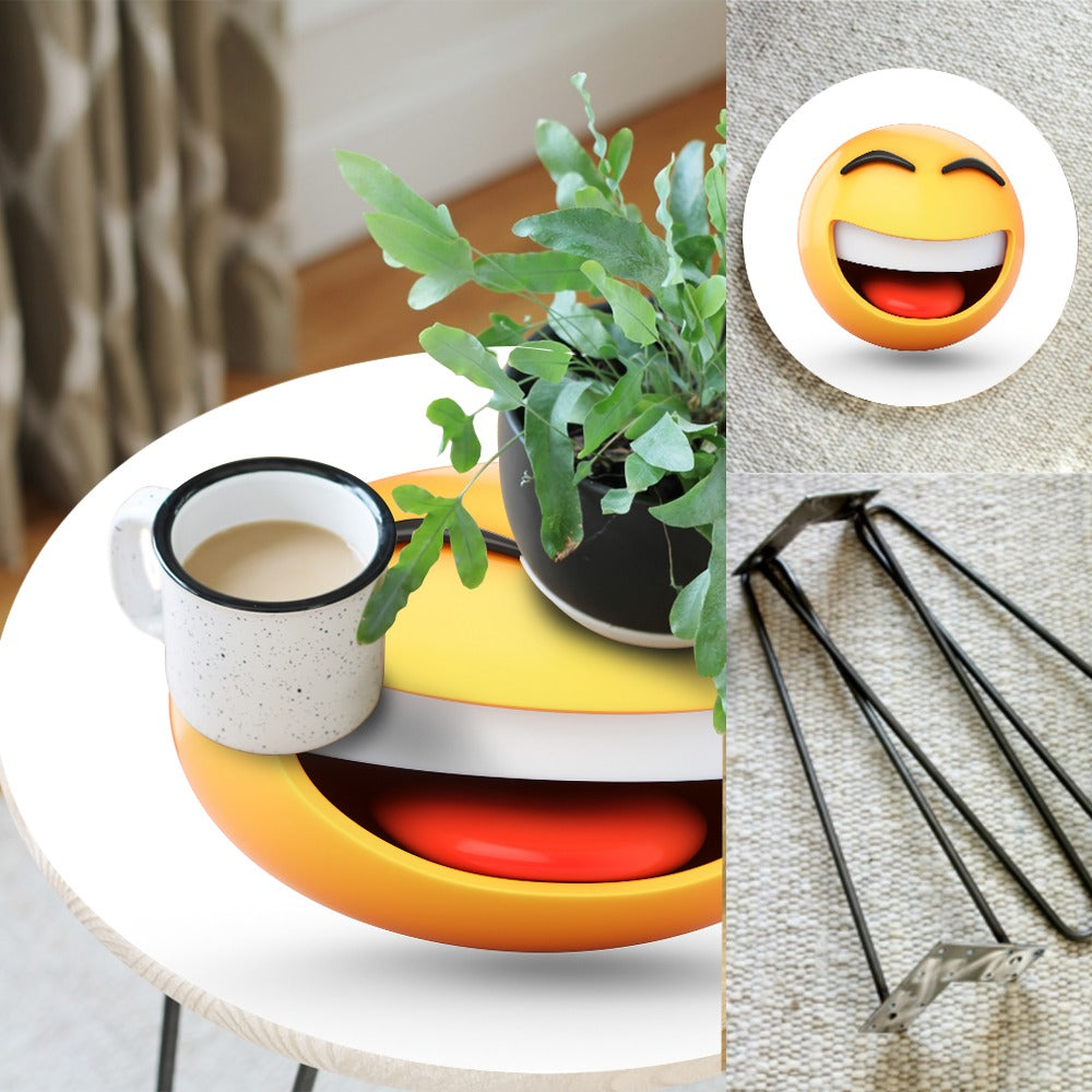 Character Emojis Living Lounge Center Side Hairpin Table - waseeh.com