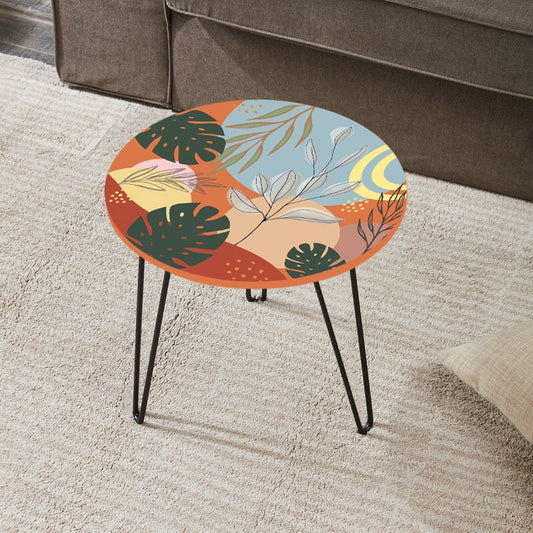 Cactus Leaves Living Lounge Center Side Hairpin Table - waseeh.com