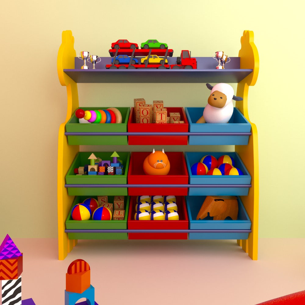 Shady Giraffe Kids Toy Bookcase Organizer Rack - waseeh.com