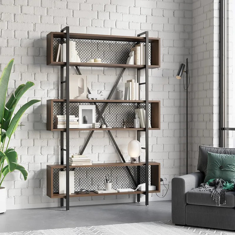 Mesh Etagere Lounge Living Room Bookcase Organizer Storage Rack - waseeh.com