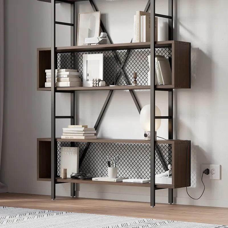 Mesh Etagere Lounge Living Room Bookcase Organizer Storage Rack - waseeh.com