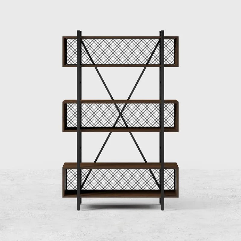 Mesh Etagere Lounge Living Room Bookcase Organizer Storage Rack - waseeh.com