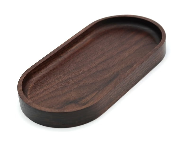 Oval Gazed Wooden Kitchen Serving Tray - waseeh.com