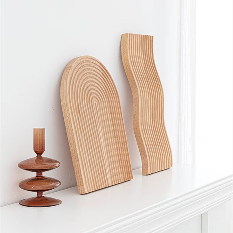 Groove In Wooden Kitchen Serving Home Decor Tray - waseeh.com