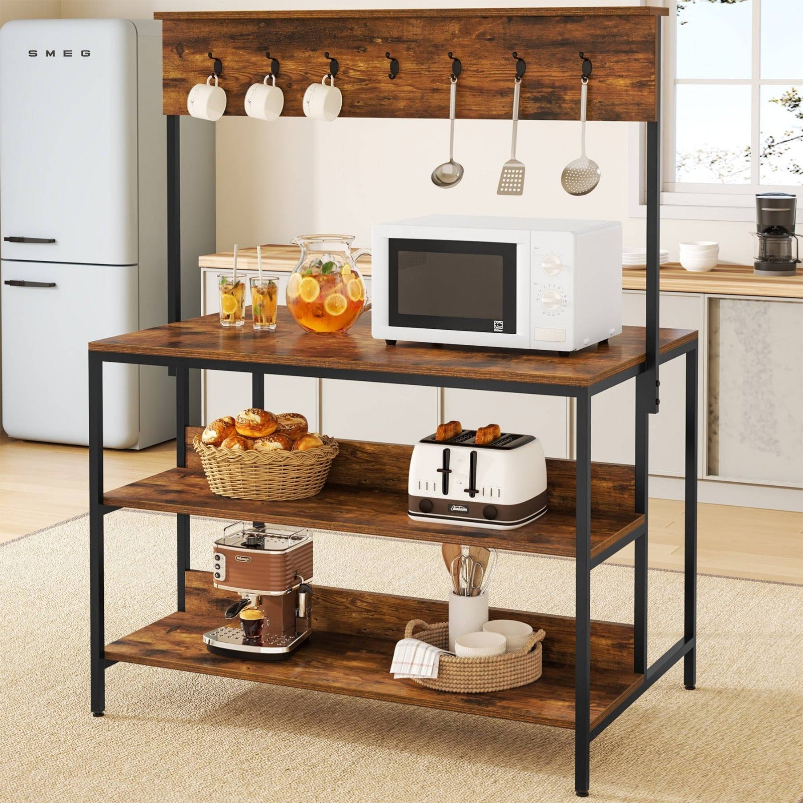 Brazen Kitchen Island Utensil Organizer Oven Storage Bakers Rack - waseeh.com