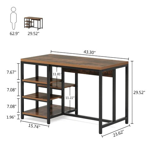 Comic Industrial Kitchen Island Storage Organizer Bakers Rack - waseeh.com