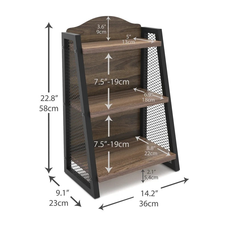 Trestle Modern Spice Coffee Kitchen Organizer Storage Rack - waseeh.com