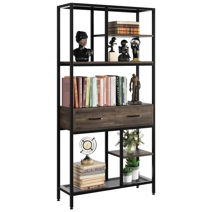 Eckles Lounge Living Room Storage Organizer Bookcase Rack Decor - waseeh.com