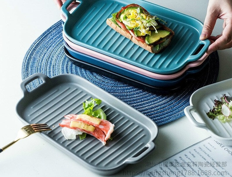 Glaze Nordic Serving Dish Tray - waseeh.com