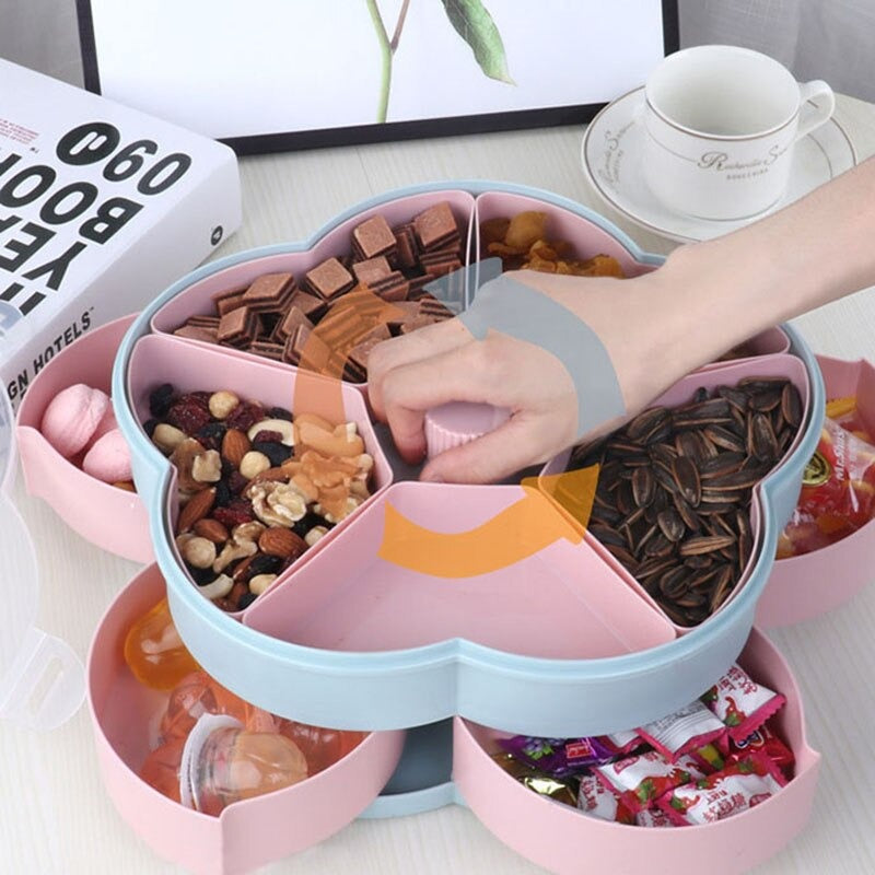 Transy Blossom Dry Fruit Tray - waseeh.com