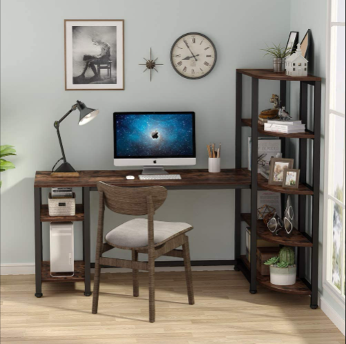 Space Savin Modern Computer Work Station Desk Organizer Table - waseeh.com