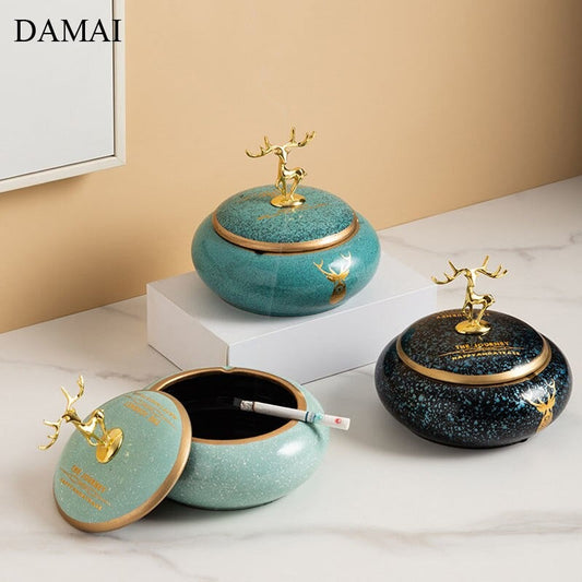 Golden ELK Ashtray - waseeh.com