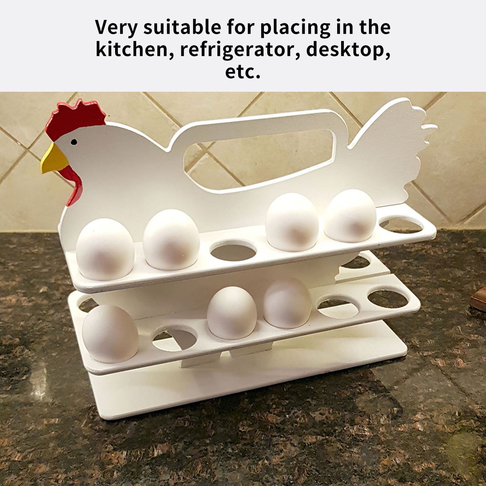 Chicky Spiral Egg Holder Organizer Tray - waseeh.com