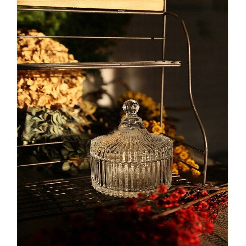 DELISOGA Aesthetic Crystal Storage Jar - waseeh.com