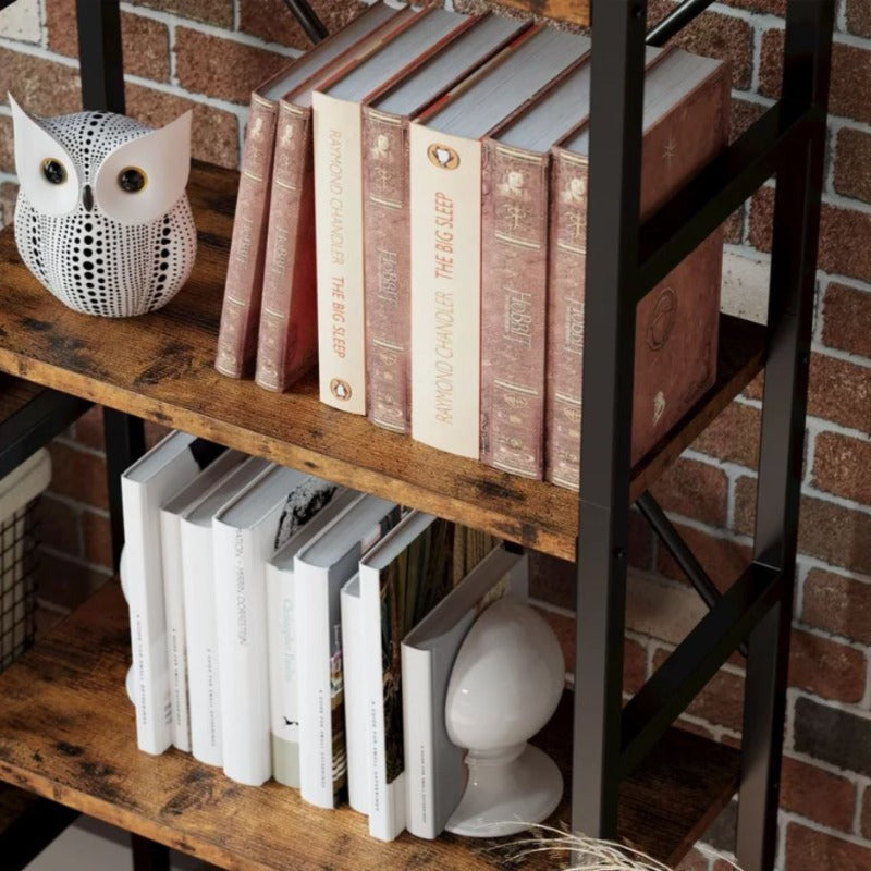 Multiuse Crosser Bookcase Storage Organizer Rack - waseeh.com