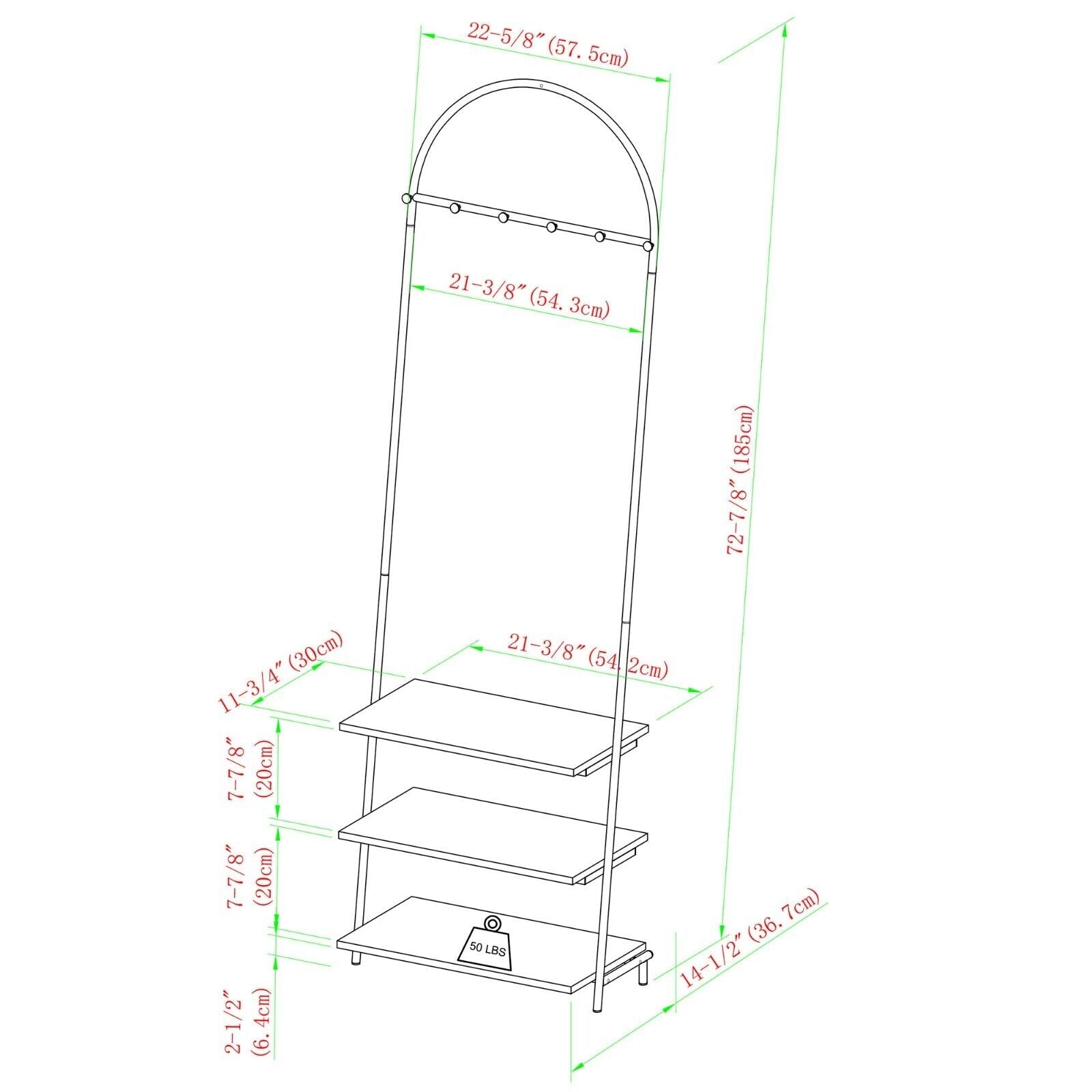 Repeal Living Bedroom Coat Shoe Organizer Storage Rack - waseeh.com